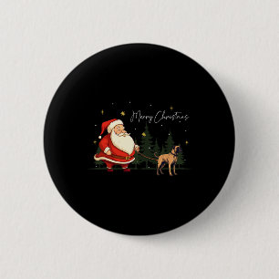 Bóton Redondo 5.08cm Negra Engraçada Cur Cur Papai Noel Natal Wa