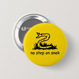 Bóton Redondo 5.08cm Nenhum passo na paródia de snek Gadsden SnekRight