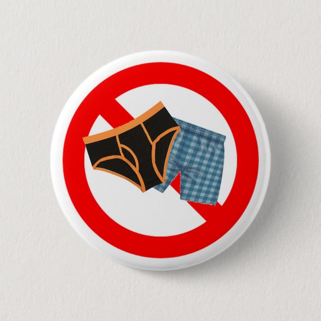 Bóton Redondo 5.08cm Nenhum roupa interior (Frente)