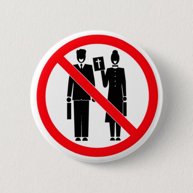 Bóton Redondo 5.08cm Nenhuns batedores da bíblia (Frente)