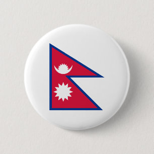 Bóton Redondo 5.08cm Nepal - bandeira do Nepali
