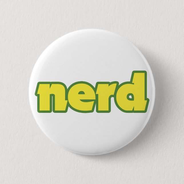 Bóton Redondo 5.08cm Nerd (Frente)