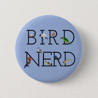 Bóton Redondo 5.08cm Nerd de pássaro três
