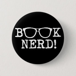 Bóton Redondo 5.08cm Nerd do livro