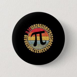 Bóton Redondo 5.08cm Nerdy Math Pi - Símbolo Mathlete