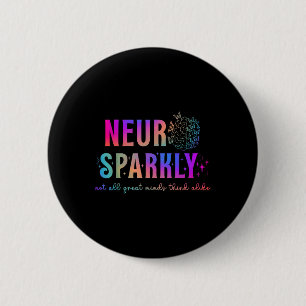 Bóton Redondo 5.08cm Neuro Sparkly Neurodivergente Adhd Asd Autismo