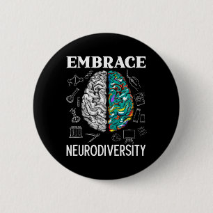 Bóton Redondo 5.08cm Neurodiversidade e consciência saúde mental
