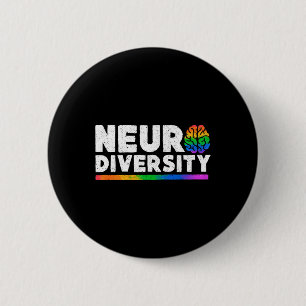 Bóton Redondo 5.08cm Neurodiversity Autism Adhd Saúde Mental Consciênci