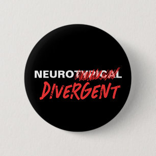 Bóton Redondo 5.08cm Neurotípica Neurodiversidade Divergente Discreta N