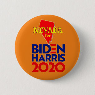 Bóton Redondo 5.08cm Nevada para Biden Harris 2020