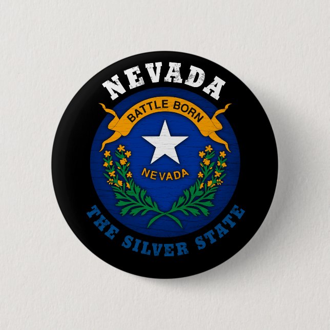 BÓTON REDONDO 5.08CM NEVADA SILVER STATE FLAG (Frente)
