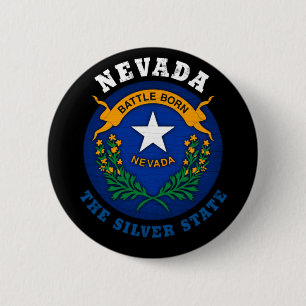 BÓTON REDONDO 5.08CM NEVADA SILVER STATE FLAG