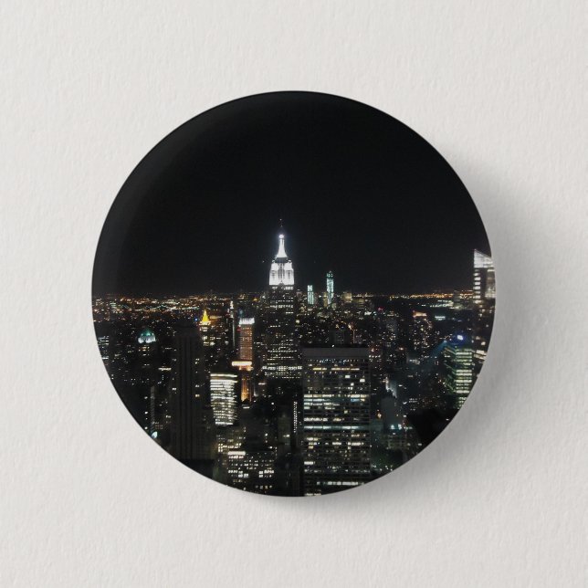 Bóton Redondo 5.08cm New York Apple grande Manhattan no presente da (Frente)