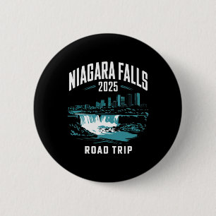 Bóton Redondo 5.08cm Niagara Falls Road Trip 2025 Family Trip Friends G