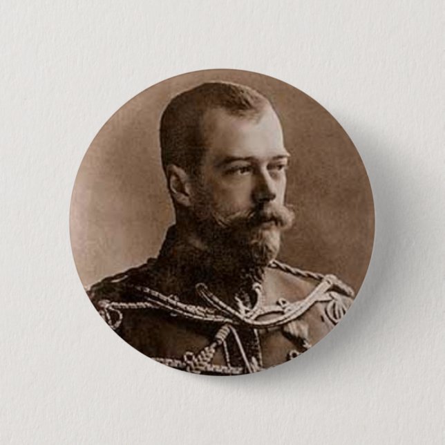 Bóton Redondo 5.08cm Nicholas II (Frente)