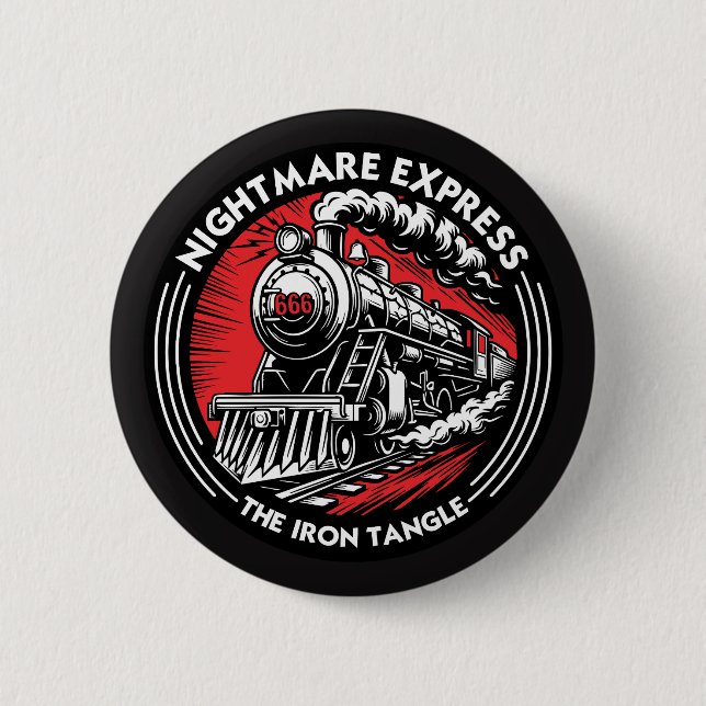 Bóton Redondo 5.08cm Nightmare Express | Dungeon Crawler Carl (Frente)