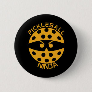 Bóton Redondo 5.08cm Ninja-de-picleball - laranja