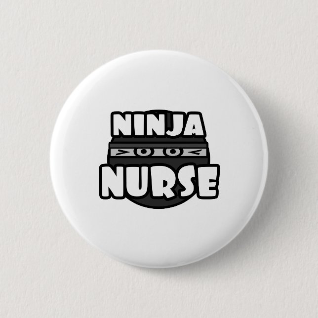 Bóton Redondo 5.08cm Ninja Nurse (Frente)
