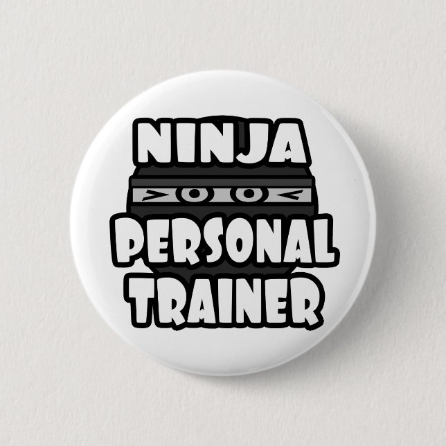 Bóton Redondo 5.08cm Ninja Personal Trainer (Frente)