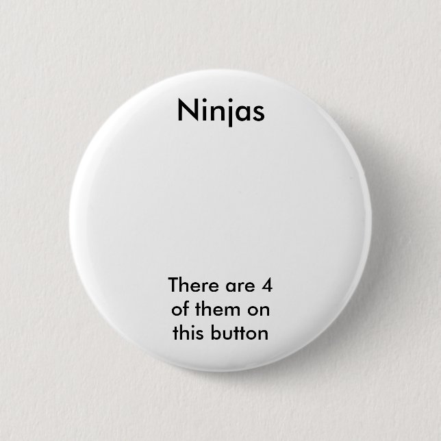 Bóton Redondo 5.08cm Ninjas (Frente)