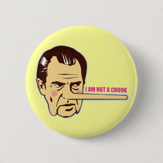 Bóton Redondo 5.08cm Nixon, eu não sou um trapaceiro