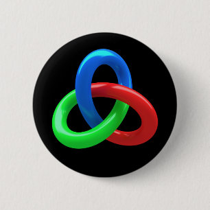 Bóton Redondo 5.08cm Nó do Trefoil