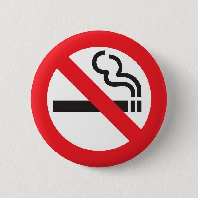 Bóton Redondo 5.08cm No smoking badge m (Frente)