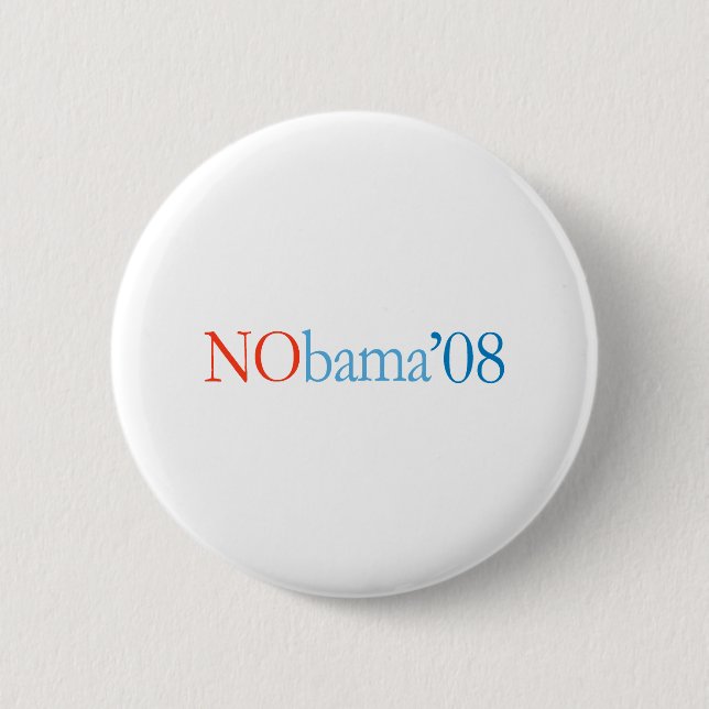 Bóton Redondo 5.08cm NOBAMA '08 - Personalizado (Frente)