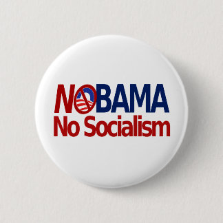 Bóton Redondo 5.08cm NOBAMA nenhum socialismo