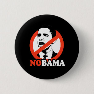 BÓTON REDONDO 5.08CM NOBAMA/T-SHIRT ANTI-OBAMA