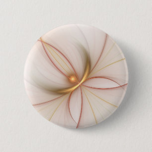 Bóton Redondo 5.08cm Nobre Arte Fractal De Cobre E Dourada Abstrato mod