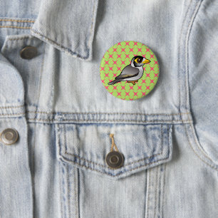 Bóton Redondo 5.08cm Noisy Miner Birdorable