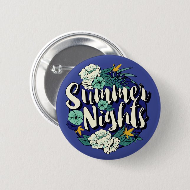 Bóton Redondo 5.08cm Noites de Verão (Frente & Verso)