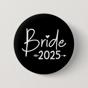 Bóton Redondo 5.08cm Noiva 2025 Para Casamento Ou Despedida de Solteira