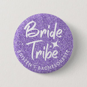 Bóton Redondo 5.08cm Noiva Bachelorette Pin Violet