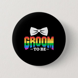 Bóton Redondo 5.08cm Noivo Lgbt Para Ser Festa de Solteiro Gay Lésbica 