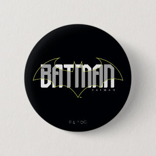 Bóton Redondo 5.08cm Nome Batman Hi-Tech Gráfico