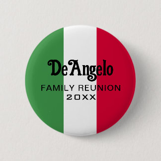 Bóton Redondo 5.08cm Nome de sobrenome italiano Sinalizador personaliza