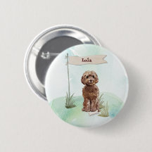 Nome Personalizado Cão de Pota Castanho