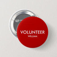 Nome Personalizado Voluntário Vermelho