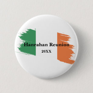 Bóton Redondo 5.08cm Nome Sobrenome Irlandês Bandeira Cores Personaliza