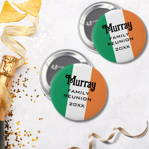 Bóton Redondo 5.08cm Nome Sobrenome Irlandês Personalizado