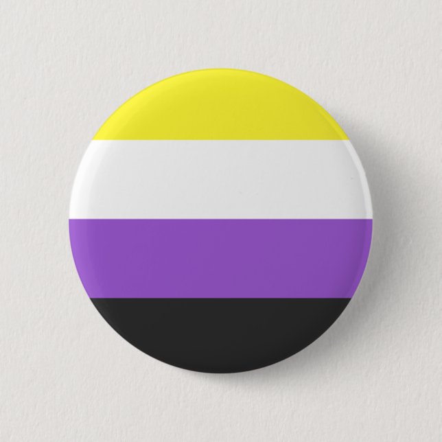 Bóton Redondo 5.08cm NonBinary Flag (Frente)