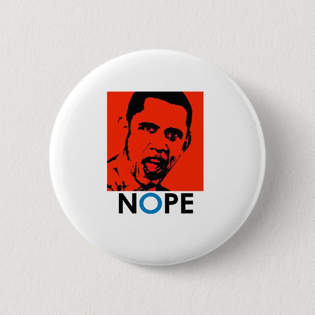 BÓTON REDONDO 5.08CM NOPE/ANTI-OBAMA (Frente)