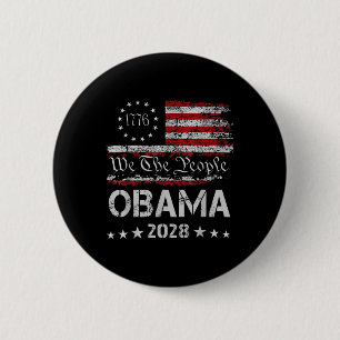 Bóton Redondo 5.08cm Nós, O Presidente Obama Pessoas 2028, Vintage Us F