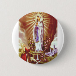 Bóton Redondo 5.08cm Nossa Senhora de Lourdes