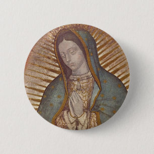 BÓTON REDONDO 5.08CM NOSSA SENHORA GUADALUPE