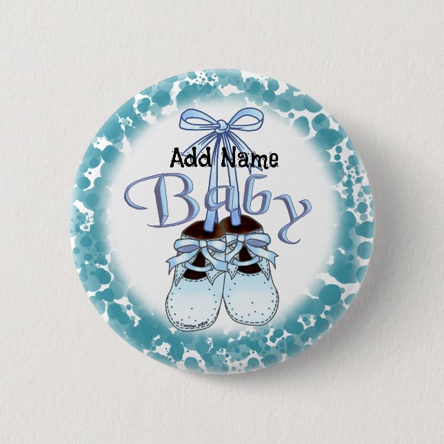 Bóton Redondo 5.08cm Nossos Calçados de Bebê (Frente)