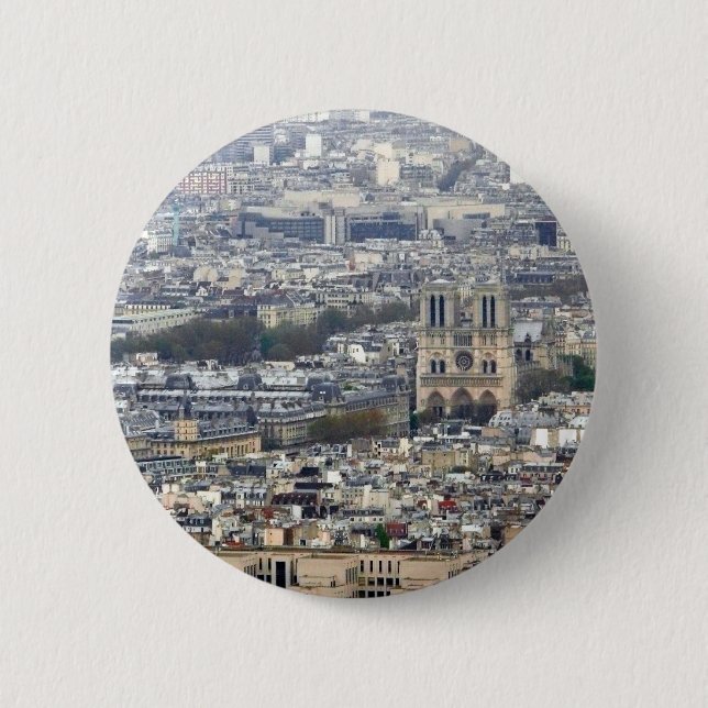 Bóton Redondo 5.08cm Notre Dame Paris France (Frente)
