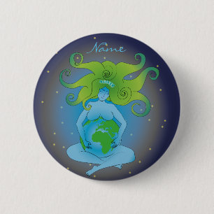 Bóton Redondo 5.08cm Nova Era Gaia Deusa Thunder_Cove